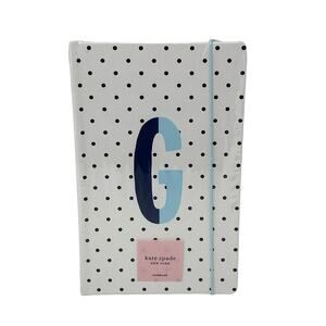 Kate Spade Sparks of Joy Letter G Polka Dot Notebook Stationery